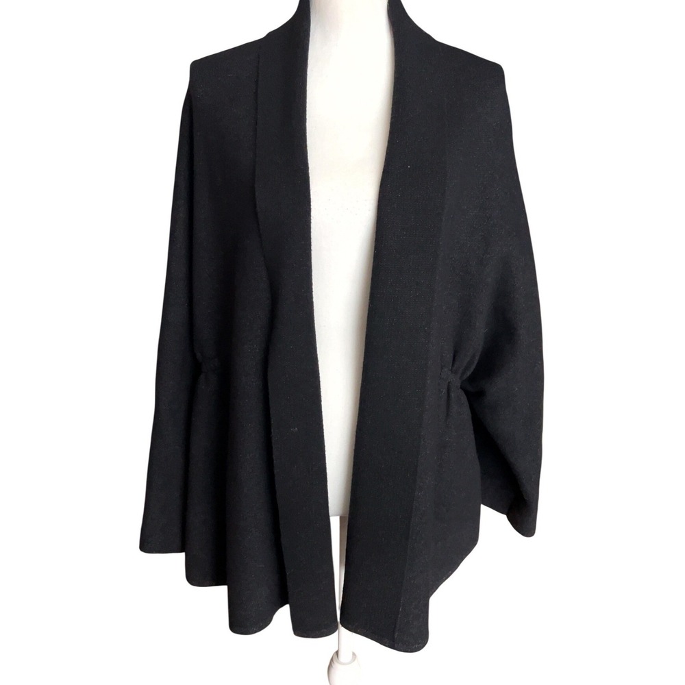 Anthropologie cozy oversized black long sleeve cardigan One Size